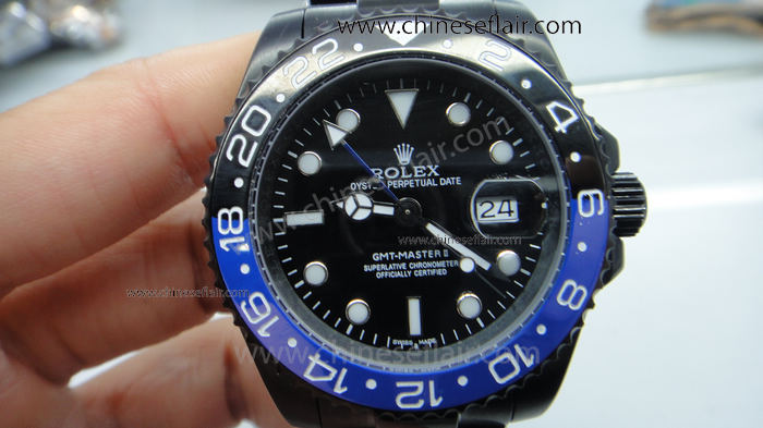 Rolex GMT Master II Bamford Watch Black & Blue Ceramic Bezel
